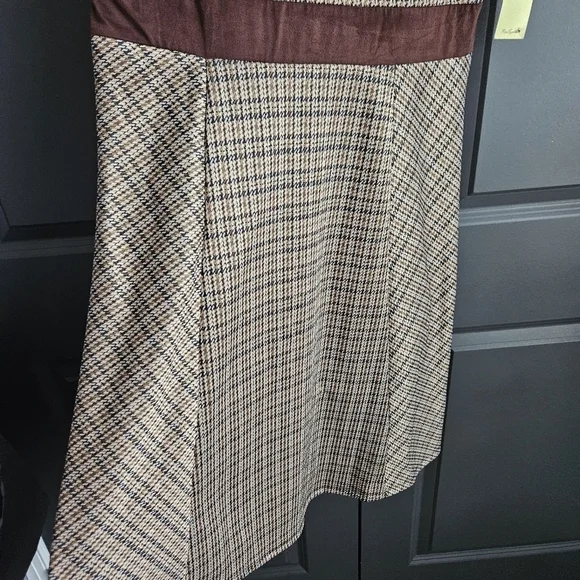 PerSeption Concept Womens Plaid Jumper Dress‎ Sz Large Acadamia - Picture 4 of 8